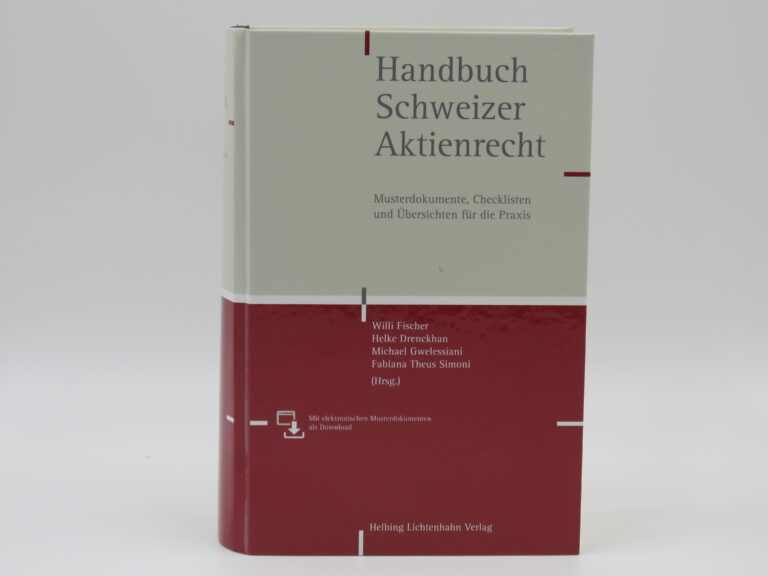 Handbuch Schweizer Aktienrecht